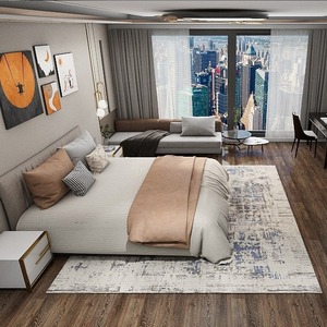 Tapis Akmin - Fabriqué à la machine, en laine et nylon tressés, usage commercial, antidérapant, résistant à l'usure, écologique, sur mesure - Product Image 6