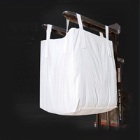 Grand sac 80x80x100 en PP, conteneur Big Bag pour la construction, option fond plat avec fonction de déchargement, sacs FIBC
