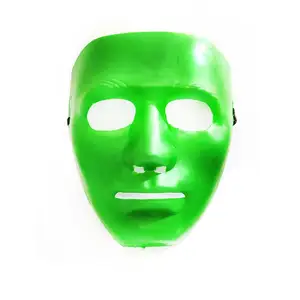 カスタム再利用可能なファッション美容カラーマスクハロウィンパーティーフェイスマスク大人のプラスチック誕生日パーティーマスク