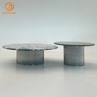 Table basse de luxe pour salon, mobilier design moderne, tables basses en verre, table basse en métal pour thé et café