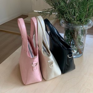Women's Horizontal <b>Square</b> Shoulder Bag Pink Off White Black Zipper Closure Minimalist Style Everyday Use L8978 - Product Image 2