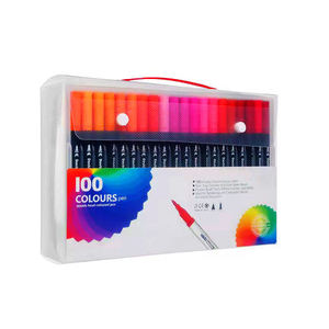 <span class=keywords><strong>Set</strong></span> <span class=keywords><strong>di</strong></span> <span class=keywords><strong>Pennarelli</strong></span> Acquerello per Artisti con Punta Fine e Motivi Personalizzati per Professionisti - Product Image 3