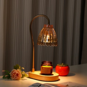 Wholesale Electric Candle Warmer Lamp Wood With <b>Timer</b> Adjustable Scented Candle Gift Luxury Modern Flower Candle Lamp Warmer - Product Image 2