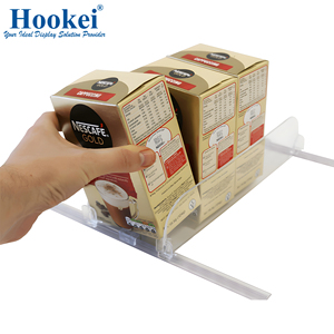 Siêu thị chai nước giải khát tổ chức <span class=keywords><strong>Acrylic</strong></span> trọng lực Con lăn Kệ Pusher hệ thống cho tủ lạnh bán lẻ hiển thị - Product Image 6