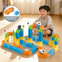 Cubo Mágico Chengji, Bloques de Construcción de Plástico, Pista de Carreras con Luces, Música, Levitación, Pista Magnética Colorida, Juguetes para Niños
