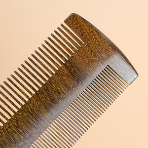 Peine de Madera de Palisandro Premium Engrosado de Doble Cara con Dientes Finos y Anchos para el Cuidado del Cabello y la Barba - Product Image 3