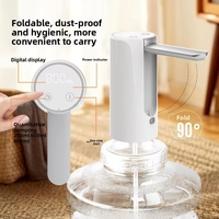 Distributeur d'eau pliable en ABS 4W, pompe rechargeable pour bouteilles domestiques, petit pressuriseur d'eau potable