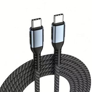 Best Selling <b>Type</b> <b>C</b>-<b>Type</b> <b>C</b> Charger <b>Cables</b> Data Transfer Mobile Phone <b>Cables</b> Nylon Braided <b>USB</b>-<b>C</b> <b>Cables</b> for Smart Phones - Product Image 2