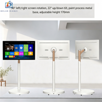 Écran intelligent portable rotatif à 90° de 32 pouces, écran tactile, Android 14, point d'accès Wi-Fi intégré, CMS, TikTok, YouTube, diffusion en direct