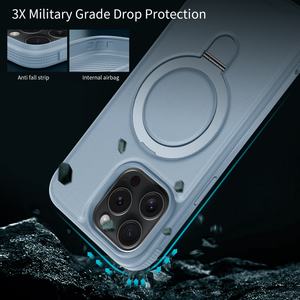 Funda de Lujo para Teléfono Móvil 15 14 13 12 11 Pro Max con Anillo de Soporte y Succión Magnética para la Serie Phone 15 14, Venta al por Mayor - Product Image 5