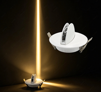 Lumière LED de fenêtre extérieure moderne en aluminium étanche IP65 intégrée 10 °   Lampe d'accentuation à faisceau étroit pour la façade des allées de bâtiment