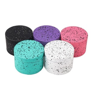 Speckled Aluminum <b>Grinder</b> 4 Layer Round Manual Crusher 63 mm Metal Mill for Storage - Product Image 2