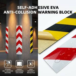 Bloc de protection mural de <span class=keywords><strong>garage</strong></span> auto-adhésif en mousse PE de 20 mm d'épaisseur, anti-collision, réfléchissant, absorbant l'énergie, pare-chocs de protection - Product Image 1