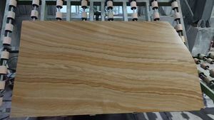 Dalle de <span class=keywords><strong>grès</strong></span> jaune à grain de <span class=keywords><strong>bois</strong></span> pour revêtement mural extérieur - Product Image 4