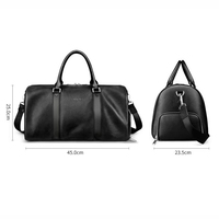 Sac de voyage en cuir PU personnalisé avec logo, sac de sport de luxe rose, grand sac de sport imperméable personnalisé pour hommes