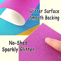 Feuilles de papier cartonné A4 scintillantes Art et artisanat Carton épais avec surface lisse Revêtement PE simple face Couleurs mélangées