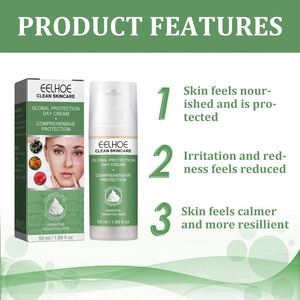 EELHOE 50 มล. ครีมบำรุงผิวหน้ากลางวัน ปกป้อง<span class=keywords><strong>ผิว</strong></span>จากแสงแดด ช่วยให้ผิวชุ่มชื้น กระชับ กระจ่างใส บรรเทาอาการผิวแห้ง <span class=keywords><strong>ลอก</strong></span> <span class=keywords><strong>ลอก</strong></span>เป็นขุย <span class=keywords><strong>ผิว</strong></span>แดงจากแดด - Product Image 4