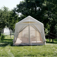 Tente gonflable TC Cloth 7 m² pour le camping, glamping de luxe, imperméable, portable, installation rapide, fournisseur OEM personnalisé