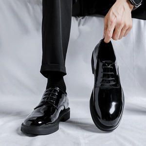 2026 Genuine Leather Men's <b>Shoes</b> All-Season Hidden <b>Height</b> <b>Increasing</b> Fashion Formal & Casual Leather <b>Shoes</b> - Product Image 3