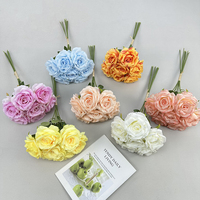 Fleur artificielle en corail rose Meijing en gros, à tenir à la main, pour la décoration intérieure