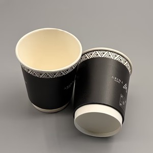 Gobelets à café jetables en carton ondulé, personnalisables avec logo, anti-brûlure, épaissis, 8oz 12oz – Offre spéciale - Product Image 5