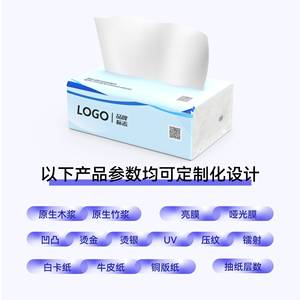 Customized <b>Bamboo</b> Pulp Paper Napkins 180mmx172mm 384 <b>Sheets</b> 2 Ply Printed For Restaurants Gas Stations Banks - Product Image 4