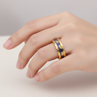 Klassischer Wolframstahl-Ring mit Gehämmerter Oberfläche Sternenhimmel-Basis Opal-Einlage 8mm Breit Unisex Hochzeits-Jahrestags-Geschenk Made in China