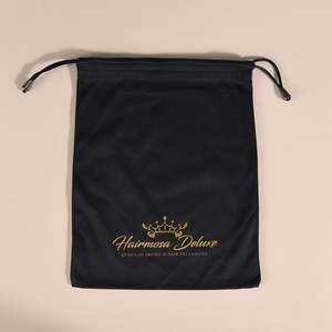 Bolsas de Satén Personalizadas para Extensiones de Cabello, Bolsa de Almacenamiento para Accesorios de Pelucas con Cierre de Cinta para Empaque de Paquetes de Cabello, Bolsa de Regalo - Product Image 4