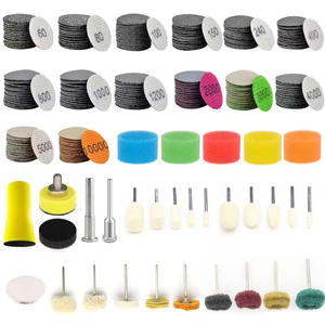 Disques de ponçage professionnels de 1 pouce, grain 60-10000, avec support adhésif en mousse et tampons de support de 1/8 et 1/4 de pouce pour le polissage - Product Image 5