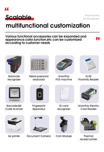 Quiosco lector de código QR kiosco de pago tableta <span class=keywords><strong>Apple</strong></span> <span class=keywords><strong>pay</strong></span> aceptador de facturas pantalla táctil quiosco de chequeo de salud de depósito en efectivo - Product Image 6