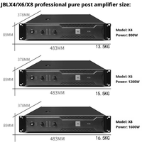 Amplificateur de puissance professionnel pour scène/conférence/théâtre/divertissement JBN X4 X6 X8 Amplificateur pur Console de contrôle DJ