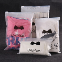 Wholesale Reusable Waterproof Plastic Zipper Swimwear Bags Custom Print T Shirt Bikini Skirt Dress Packaging Zipper Bag