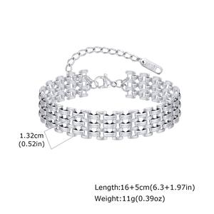 Bracciale a Catena Unisex Trendy in Acciaio Inossidabile Placcato Oro, Impermeabile e Antiossidante, Gioielli per Uomo e Donna - Product Image 5