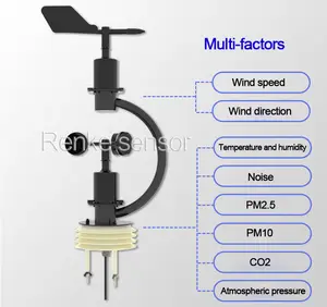 Estação meteorológica industrial automática barata econômica sensor ao ar livre