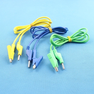 כבל דו-צדדי מותאם אישית עם תקע בננה בגודל 4 מ "מ וקליבר בננה קליפ נבט כבל 1 מ '/1.5 מ'/2m - Product Image 6