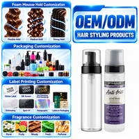 Mousse Coiffante Anti-Frisottis 244ml à la Pépins de Raisin pour Ondulations, Boucles et Spirales – Hydratation, Brillance et Anti-Électricité Statique – Fournitures de Beauté