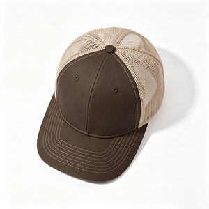 Gorra Trucker Unisex de Malla Bicolor con Logotipo Bordado Personalizado, Transpirable, Ajustable con Cierre a Presión, para Deportes al Aire Libre - Product Image 3