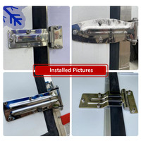 Accessoires pour conteneurs : Barres de verrouillage de chargement en acier pour tubes ronds, équipement de verrouillage de porte de chargement pour camions et remorques, verrou de porte