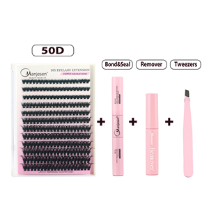Cils en grappe DIY Tangerine Blaze Glow 60D D Curl 10-16mm, audacieux, chauds, festifs, vifs, pour l'été, les fêtes en plein air et les soirées en jardin - Product Image 3