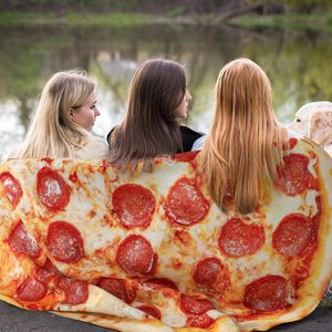 Vente chaude CVS BSCI Ultra Food Tortilla Blanket Couvertures à pizza imprimées en flanelle super douce pour adultes et enfants - Product Image 3