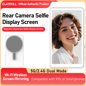 Moniteur d'écran sans fil magnétique pour vlog et <span class=keywords><strong>selfie</strong></span>, pour caméra arrière, compatible iPhone et Android, avec mise en miroir du téléphone en temps réel - Product Image 4