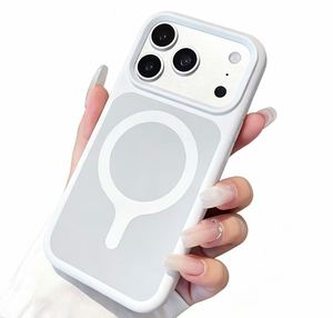 Coque de téléphone magnétique en silicone avancé GS010 pour iPhone 16 17 Pro Max, antichoc, couleur unie, mignonne - Product Image 3