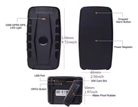 Rastreador GPS Inalámbrico 4G en Tiempo Real, Resistente al Polvo, con Fuerte Imán, para Gestión de Flotas de Automóviles, 1 Año de Garantía