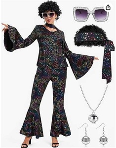 Disfraz de Superhéroe para Mujer Adulta, Estilo Disco y Carnaval, Marca <span class=keywords><strong>Huayi</strong></span> - Product Image 3