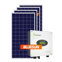 Bluesun Komplette 50KW Solar Kraftwerk Grid Gebunden Energie System 50KW 60KW PV Power Auf Grid System 50KVA Preis
