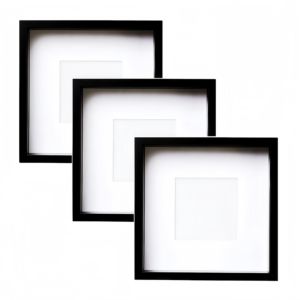 सभी काले सफेद 3 सेमी 5 सेमी गहराई 20x20 सेमी 8x8 16x16 इंच ए 3 ए 4 mdf लकड़ी की छाया बॉक्स फोटो फ्रेम के साथ हटाने योग्य सम्मिलित आंतरिक फ्रेम - Product Image 1