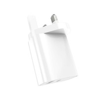 Chargeur mural GaN 40W à charge rapide Type-C+USB-A PD avec prise UK ignifuge pour écouteurs/tablette/ordinateur portable/téléphone portable CE UKCA