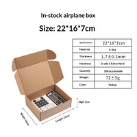 Boîte d'emballage carrée pliable à trois couches en carton ondulé extra-rigide pour œufs, logistique, avec logo imprimé, pour viande et aliments en stock