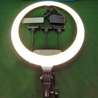 Anneau Lumineux OEM 18 Pouces pour Vidéo en Direct Photo Maquillage, Lampe d'Appoint avec 3 Supports de Téléphone, Cercle LED de 45 cm, Lampe Anneau Selfie