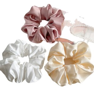 Chouchous pour <span class=keywords><strong>cheveux</strong></span> en satin imitation soie <span class=keywords><strong>de</strong></span> couleur unie, <span class=keywords><strong>de</strong></span> haute qualité, style japonais et coréen, simples et élastiques, pour femmes, 2026 - Product Image 5